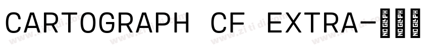 CARTOGRAPH CF EXTRA字体转换